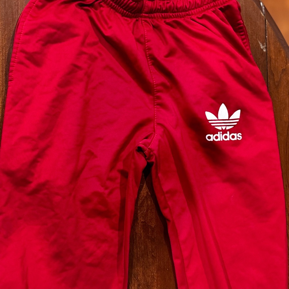 Adidas Kids Red Track Pants